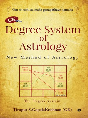 cover image of Gk Win Degree System Of Astrology